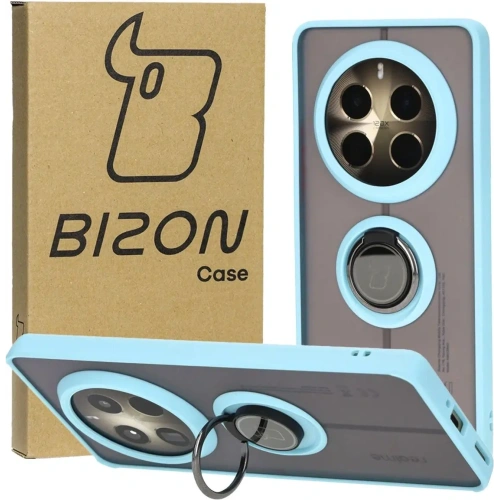Buy Bizon Case Hybrid Ring Realme 12 Pro / 12 Pro+ smoky with a light blue frame - BIZ4931 - {ean13} - Home Screen Store Europe