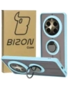 Bizon Case Hybrid Ring Realme 12 Pro / 12 Pro+ smoky with a light blue frame