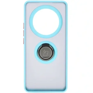 Kup Bizon Case Hybrid Ring Realme 12 Pro / 12 Pro+ fumuriu cu un cadru bleu deschis - BIZ4931 - {ean13} - Sklep Home Screen