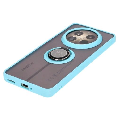 Buy Bizon Case Hybrid Ring Realme 12 Pro / 12 Pro+ smoky with a light blue frame - BIZ4931 - {ean13} - Home Screen Store Europe