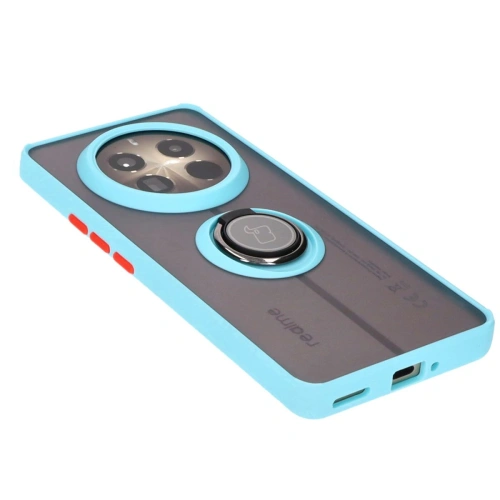 Buy Bizon Case Hybrid Ring Realme 12 Pro / 12 Pro+ smoky with a light blue frame - BIZ4931 - {ean13} - Home Screen Store Europe