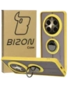 Bizon Case Hybrid Ring Realme 12 Pro / 12 Pro+ rauchig mit einem gelben Rahmen