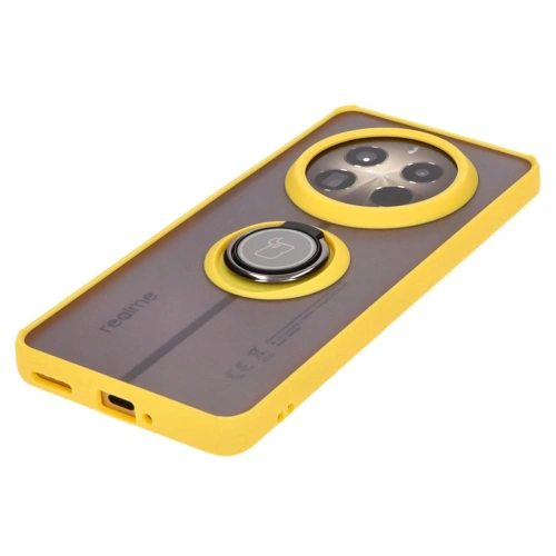 Kup Bizon Case Hybrid Ring Realme 12 Pro / 12 Pro+ rauchig mit einem gelben Rahmen - BIZ4932 - {ean13} - Sklep Home Screen