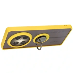Buy Bizon Case Hybrid Ring Realme 12 Pro / 12 Pro+ smoky with a yellow frame - BIZ4932 - {ean13} - Home Screen Store Europe