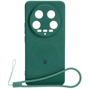 Kup Bizon Case Silikon Magnetic Sq Xiaomi 14 Ultra dunkelgrün - BIZ5507 - {ean13} - Sklep Home Screen