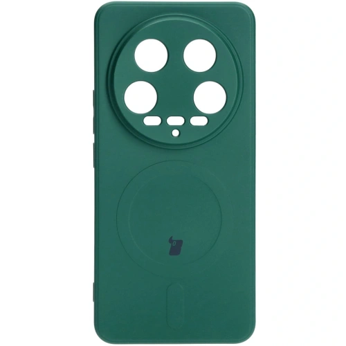 Kup Etui Bizon Case Silicone Magnetic Sq do Xiaomi 14 Ultra ciemnozielone - BIZ5507 - {ean13} - Sklep Home Screen