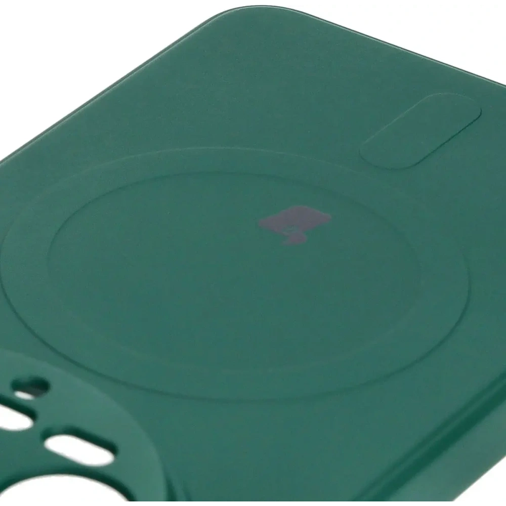 Etui Bizon Case Silicone Magnetic Sq do Xiaomi 14 Ultra ciemnozielone