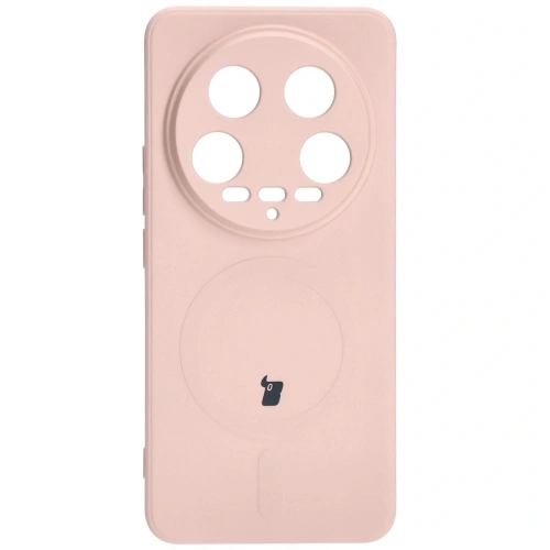 Kup Etui Bizon Case Silicone Magnetic Sq do Xiaomi 14 Ultra jasnoróżowe - BIZ5508 - {ean13} - Sklep Home Screen