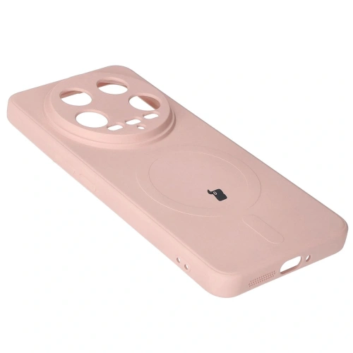 Kup Etui Bizon Case Silicone Magnetic Sq do Xiaomi 14 Ultra jasnoróżowe - BIZ5508 - {ean13} - Sklep Home Screen
