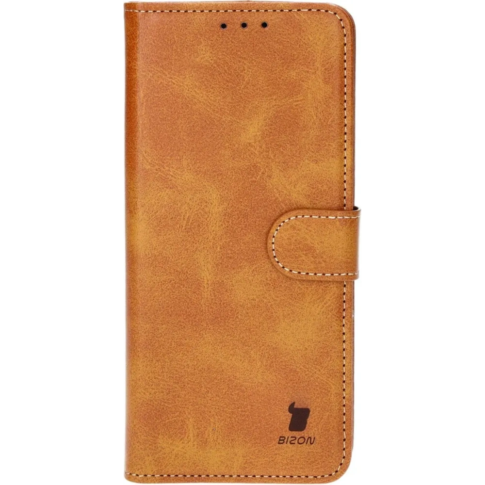 Etui z klapką Bizon Case Pocket do Realme 12 Pro / 12 Pro+ brązowe