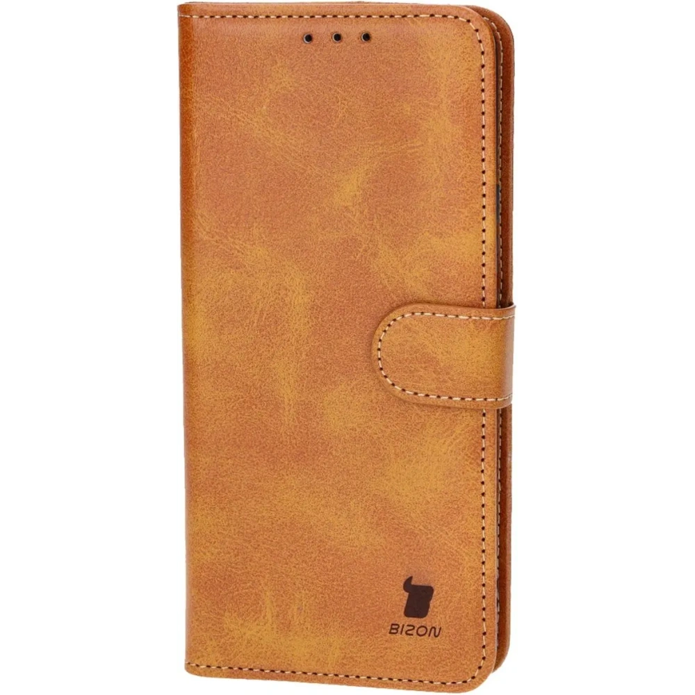 Etui z klapką Bizon Case Pocket do Realme 12 Pro / 12 Pro+ brązowe