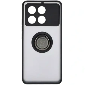 Kup Etui z uchwytem na palec Bizon Case Hybrid Ring do Xiaomi Poco X6 Pro przydymione z czarną ramką - BIZ4945 - {ean13} - Sklep Home Screen