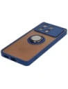 Buy Bizon Case Hybrid Ring Xiaomi Poco X6 Pro smoky with a navy blue frame - BIZ4946 - {ean13} - Home Screen Store Europe