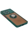 Buy Bizon Case Hybrid Ring Xiaomi Poco X6 Pro smoky with a dark green frame - BIZ4947 - {ean13} - Home Screen Store Europe