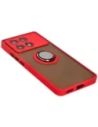 Buy Bizon Case Hybrid Ring Xiaomi Poco X6 Pro smoky with a red frame - BIZ5519 - {ean13} - Home Screen Store Europe