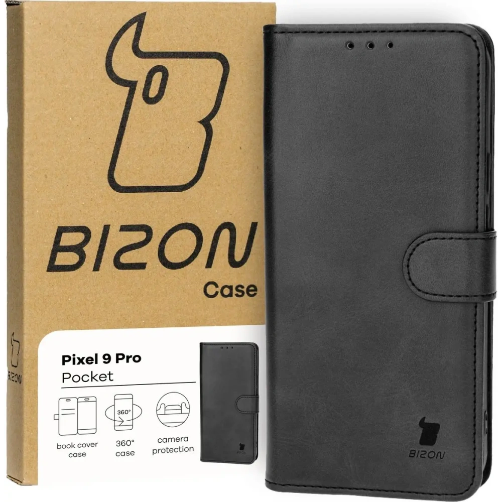 Etui Bizon Case Pocket do Google Pixel 9 Pro XL czarne