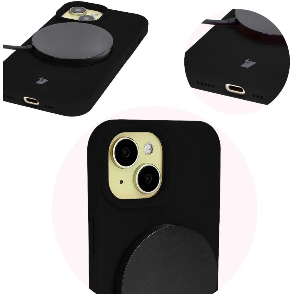 Etui silikonowe Bizon Soft Case do Apple iPhone 15 czarne