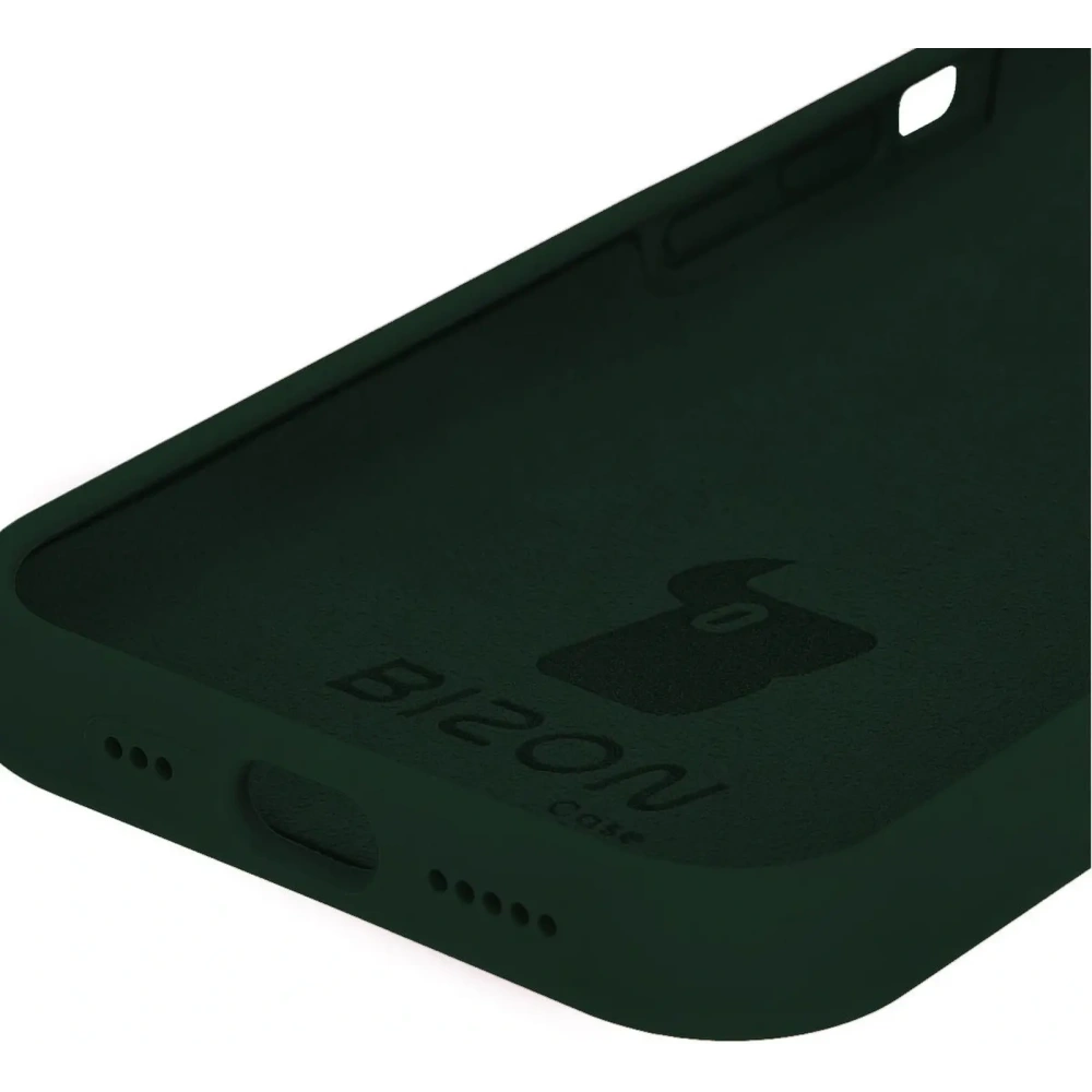 Etui silikonowe Bizon Soft Case do Apple iPhone 15 ciemnozielone