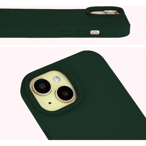 Kup Etui silikonowe Bizon Soft Case do Apple iPhone 15 ciemnozielone - BIZ4956 - {ean13} - Sklep Home Screen