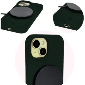 Etui silikonowe Bizon Soft Case do Apple iPhone 15 ciemnozielone