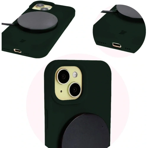 Kup Etui silikonowe Bizon Soft Case do Apple iPhone 15 ciemnozielone - BIZ4956 - {ean13} - Sklep Home Screen