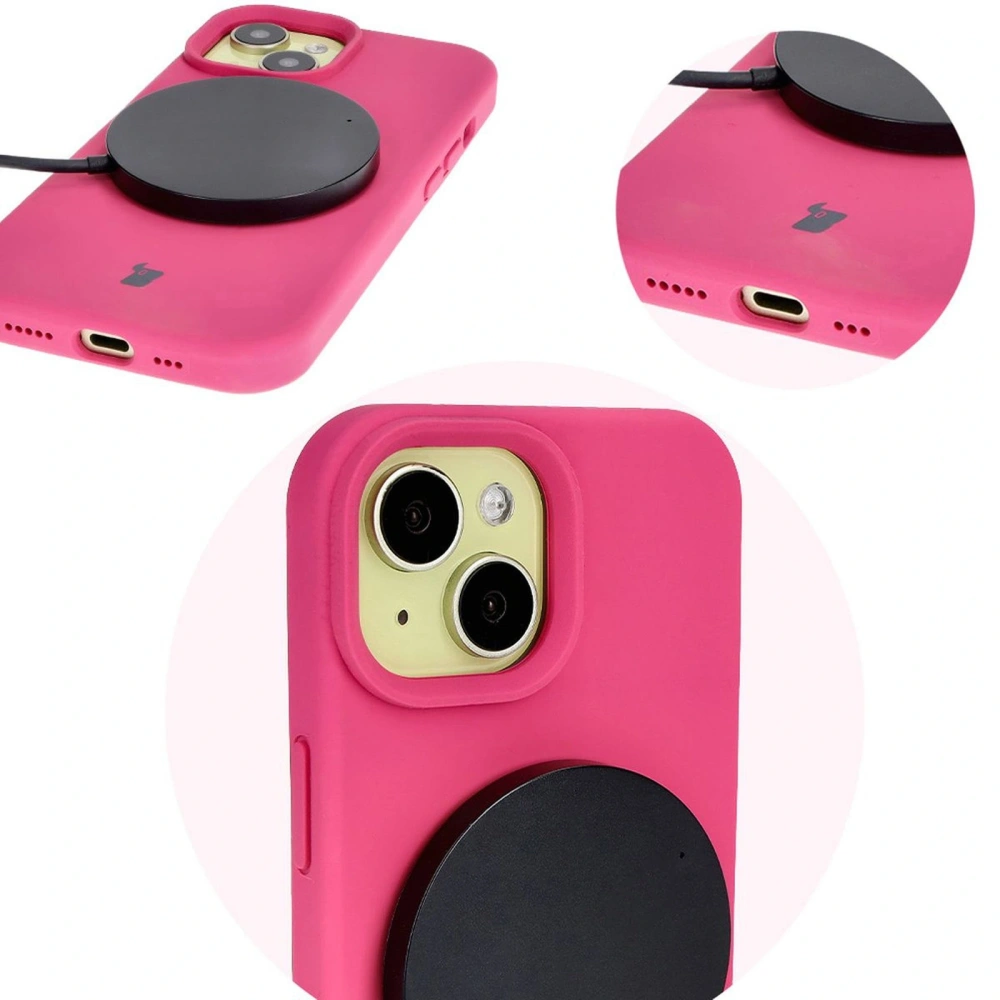 Etui silikonowe Bizon Soft Case do Apple iPhone 15 fuksja