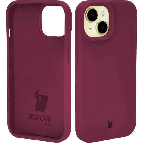 Kup Etui silikonowe Bizon Soft Case do Apple iPhone 15 ciemnofioletowe - BIZ4958 - {ean13} - Sklep Home Screen