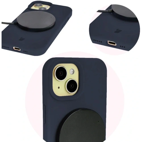 Kup Bizon Soft Case Apple iPhone 15 albastru închis - BIZ5530 - {ean13} - Sklep Home Screen