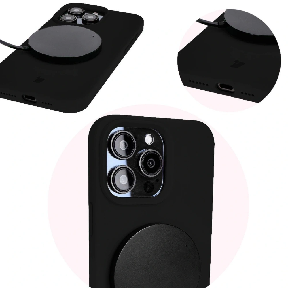 Etui silikonowe Bizon Soft Case do Apple iPhone 15 Pro Max czarne