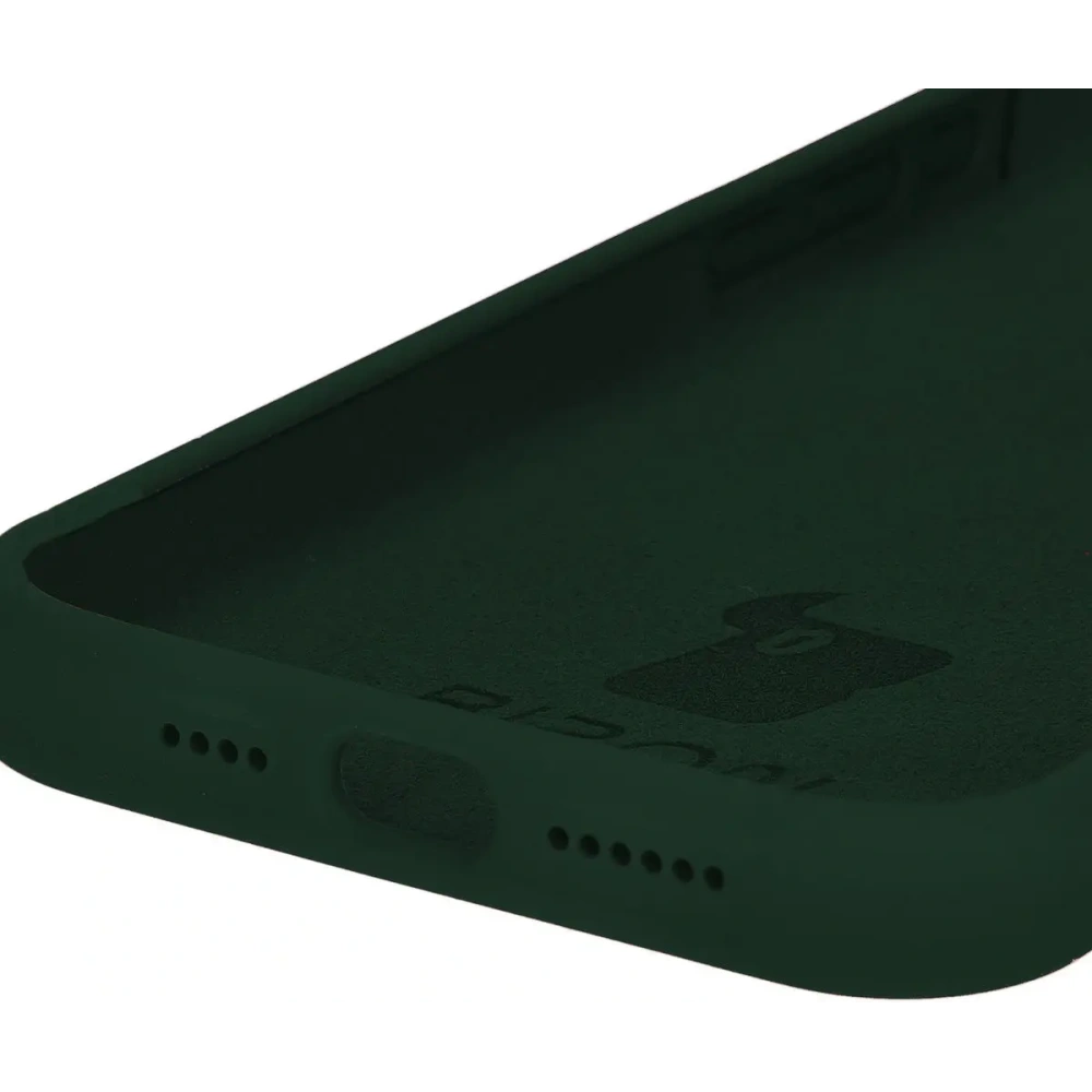 Etui silikonowe Bizon Soft Case do Apple iPhone 15 Pro Max ciemnozielone