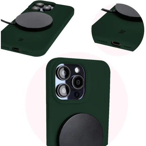 Kup Bizon Soft Case Apple iPhone 15 Pro Max dunkelgrün - BIZ4962 - {ean13} - Sklep Home Screen