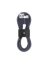 Kábel Native Union öv kábel Lightning bőr csattal 1,2m (indigókék)