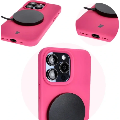 Kup Bizon Soft Case Apple iPhone 15 Pro Max fucsia - BIZ4963 - {ean13} - Sklep Home Screen