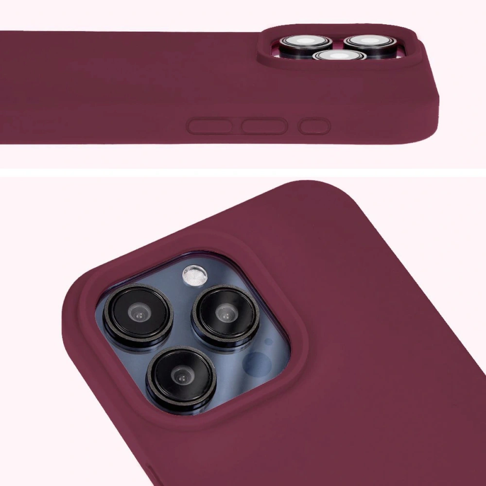 Etui silikonowe Bizon Soft Case do Apple iPhone 15 Pro Max ciemnofioletowe