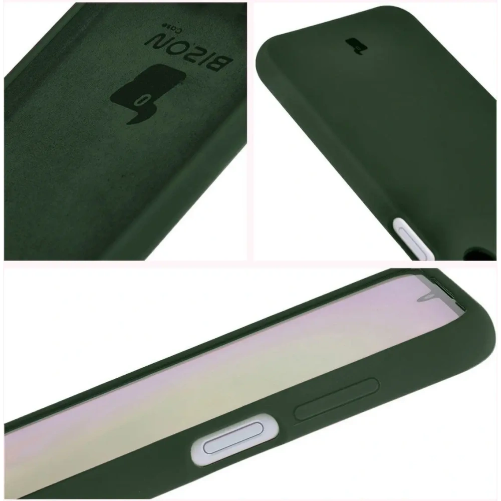 Etui silikonowe Bizon Soft Case do Samsung Galaxy A25 5G ciemnozielone