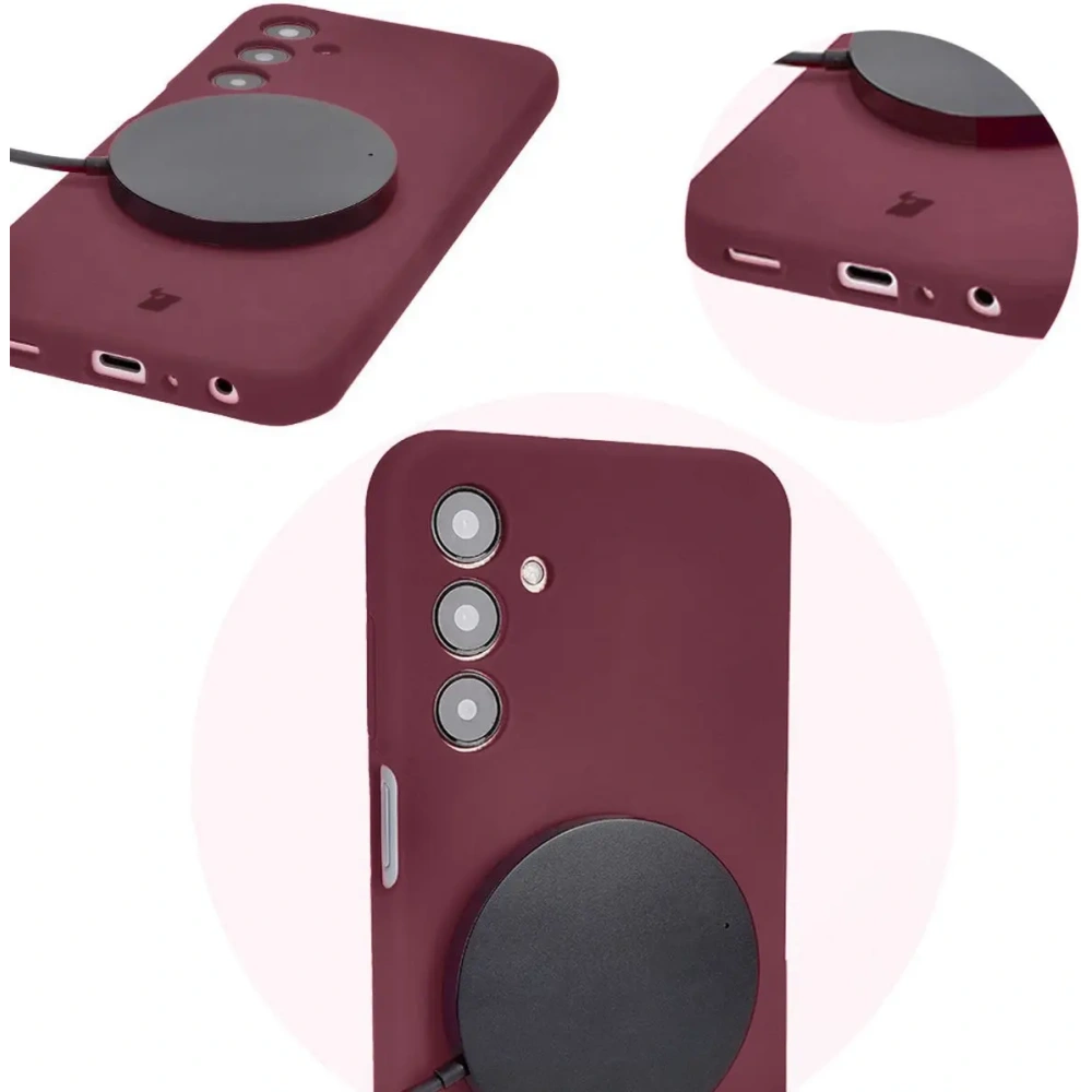 Etui silikonowe Bizon Soft Case do Samsung Galaxy A25 5G ciemnofioletowe