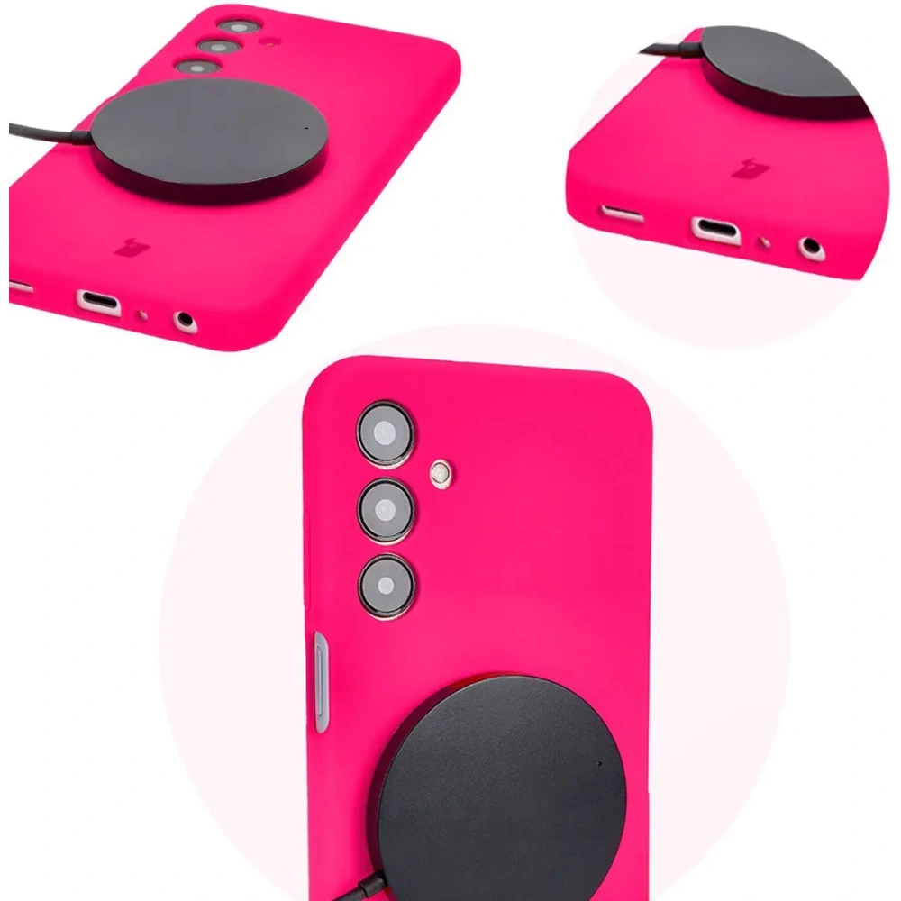 Etui silikonowe Bizon Soft Case do Samsung Galaxy A25 5G neonowo-różowe