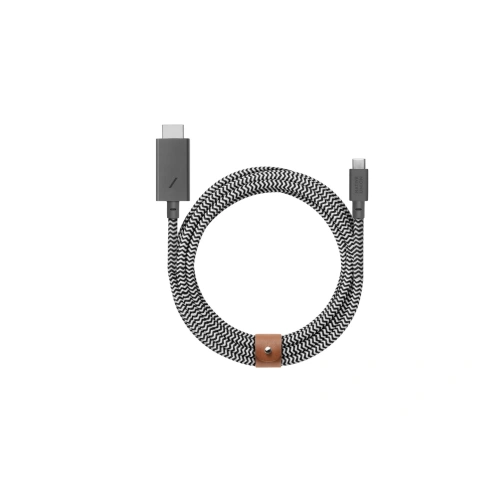 Kup Kábel Native Union öv USB-C-ről HDMI-ra bőr csattal 3m (zebra) - NTU024ZEB - {ean13} - Sklep Home Screen