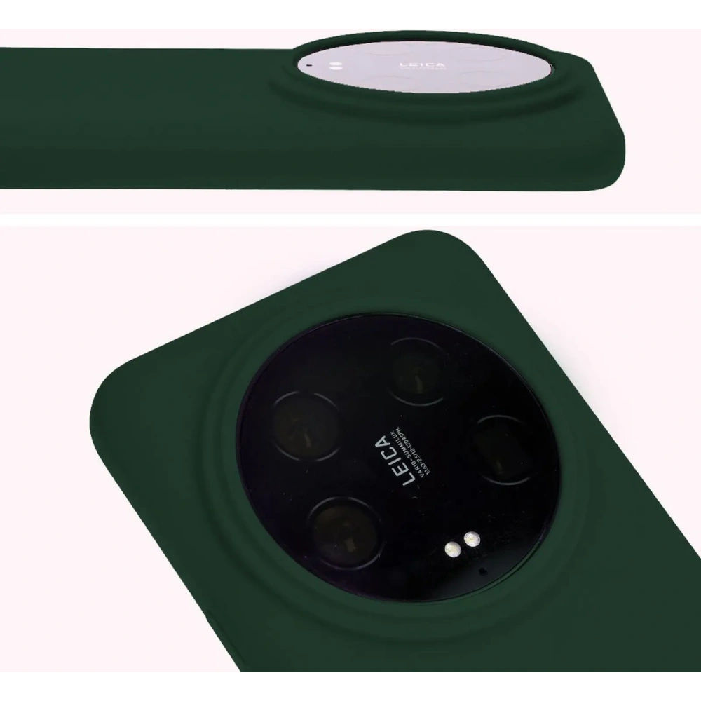 Etui silikonowe Bizon Soft Case do Xiaomi 14 Ultra ciemnozielone