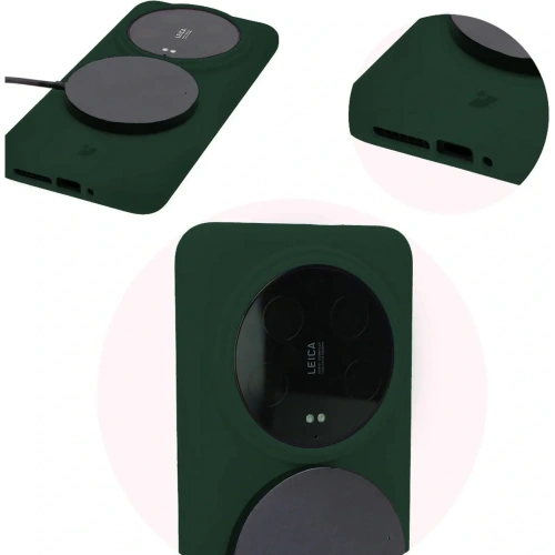 Kup Bizon Soft Case Xiaomi 14 Ultra dunkelgrün - BIZ4972 - {ean13} - Sklep Home Screen