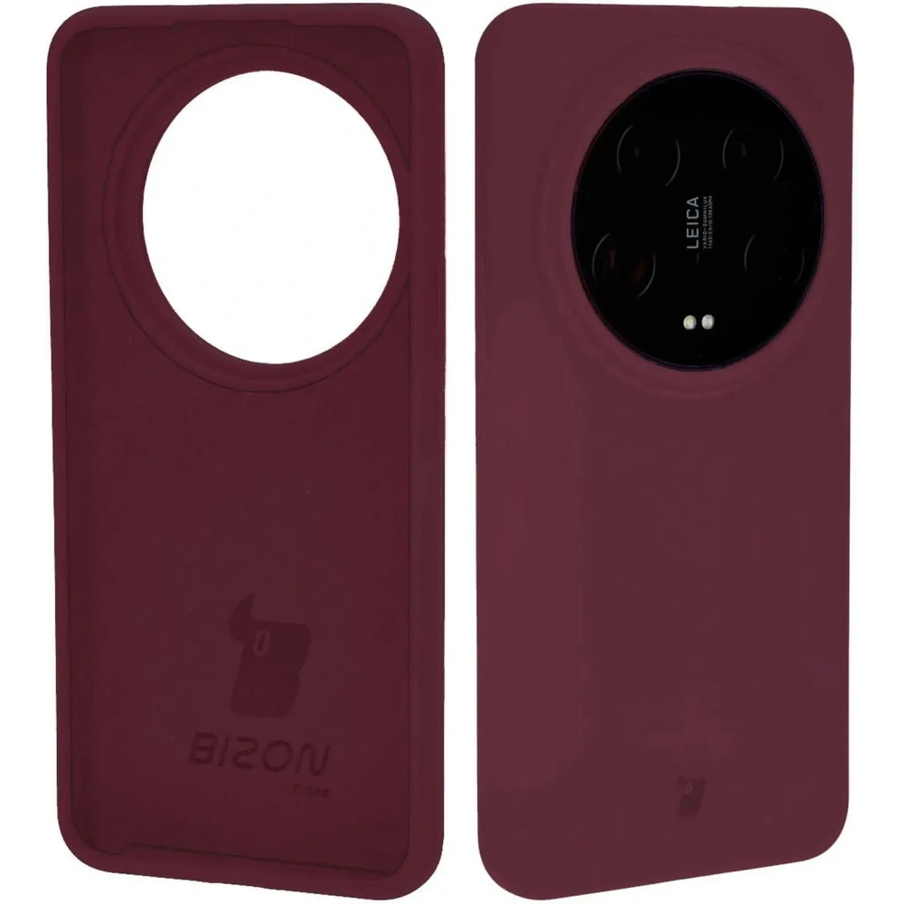 Etui silikonowe Bizon Soft Case do Xiaomi 14 Ultra ciemnofioletowe