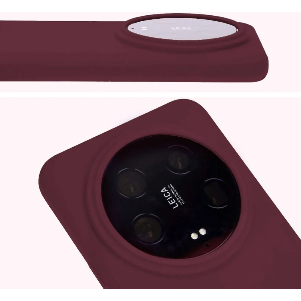 Etui silikonowe Bizon Soft Case do Xiaomi 14 Ultra ciemnofioletowe