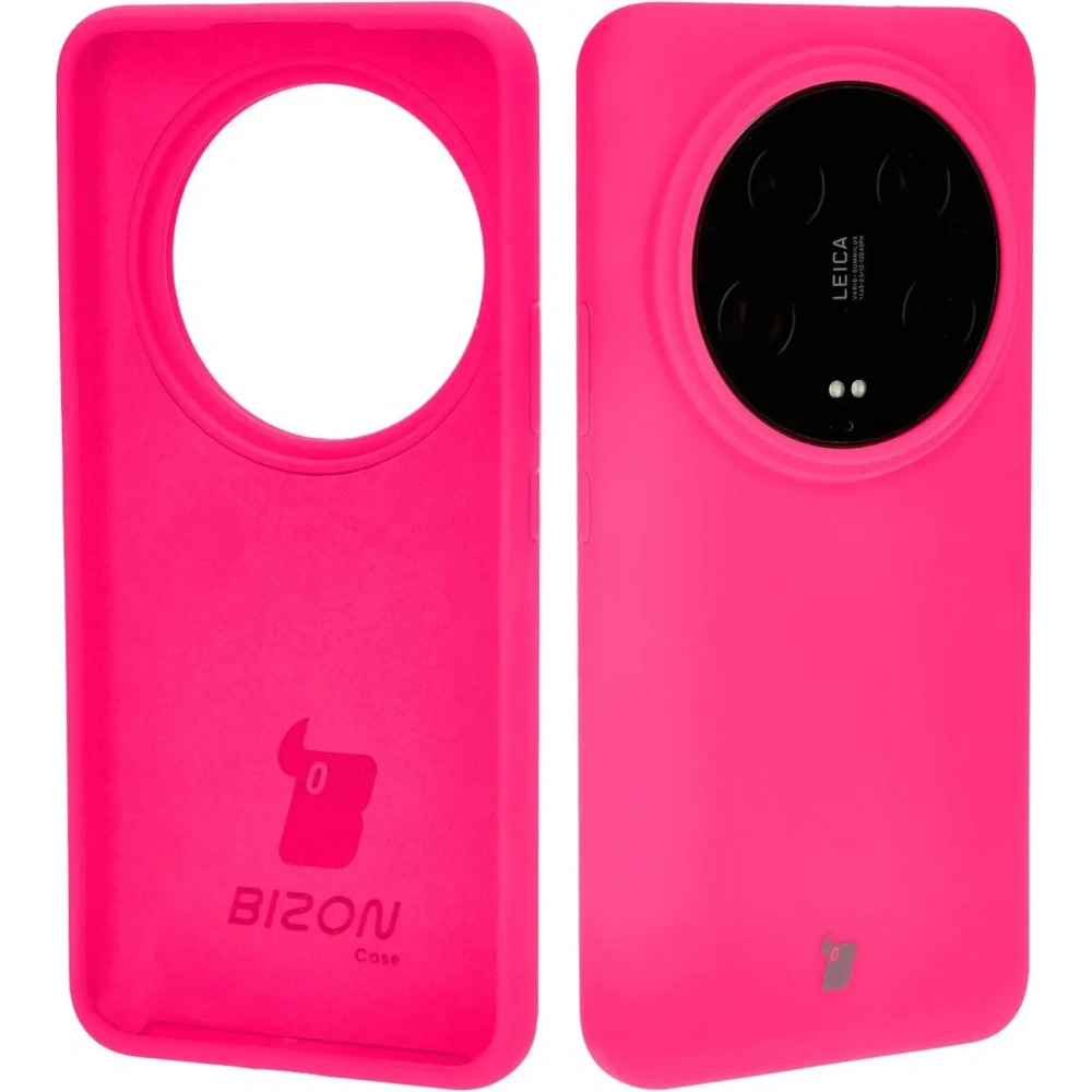 Etui silikonowe Bizon Soft Case do Xiaomi 14 Ultra neonowo-różowe