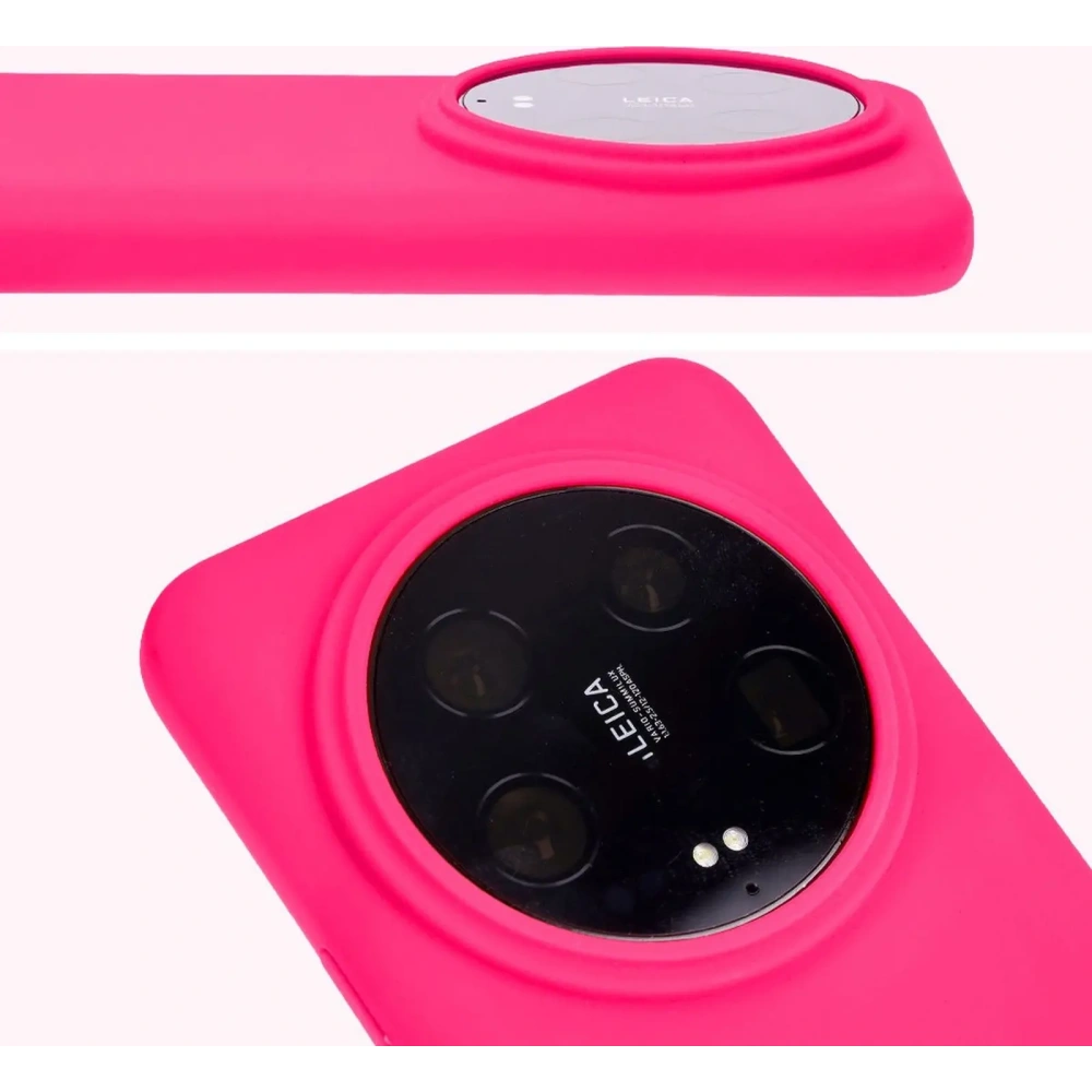 Etui silikonowe Bizon Soft Case do Xiaomi 14 Ultra neonowo-różowe