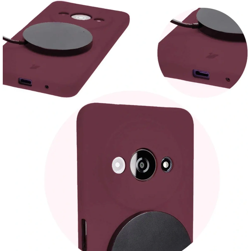 Etui silikonowe Bizon Soft Case do Xiaomi Redmi A3 4G ciemnofioletowe