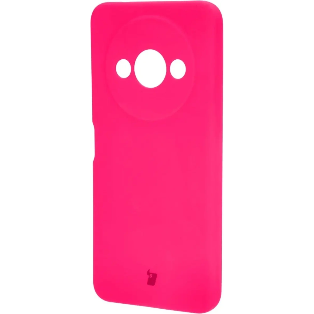 Etui silikonowe Bizon Soft Case do Xiaomi Redmi A3 4G neonowo-różowe