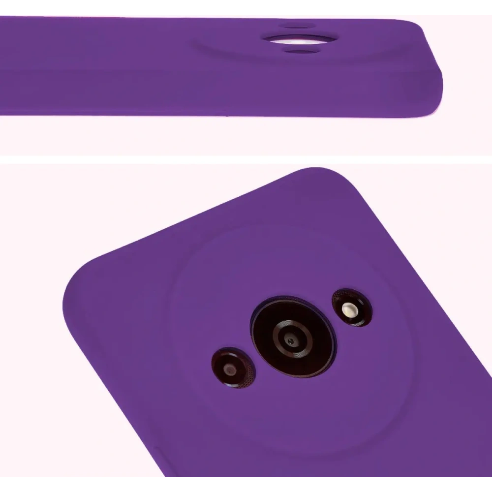 Etui silikonowe Bizon Soft Case do Xiaomi Redmi A3 4G fioletowe
