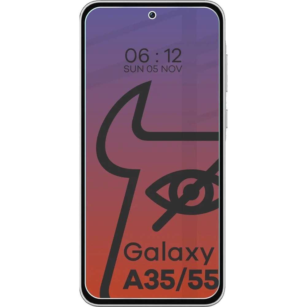 Prywatyzujące szkło hartowane Bizon Glass Clear Shadow do Samsung Galaxy A35 / A55 5G przyciemniane