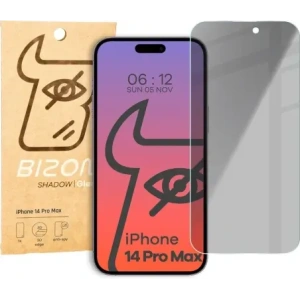Kup Prywatyzujące szkło hartowane Bizon Glass Clear Shadow do Apple iPhone 14 Pro Max przyciemniane - BIZ5554 - {ean13} - Sklep Home Screen