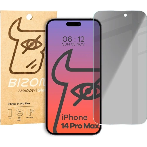 Kup Bizon Glass Clear Shadow Apple iPhone 14 Pro Max getönt - BIZ5554 - {ean13} - Sklep Home Screen